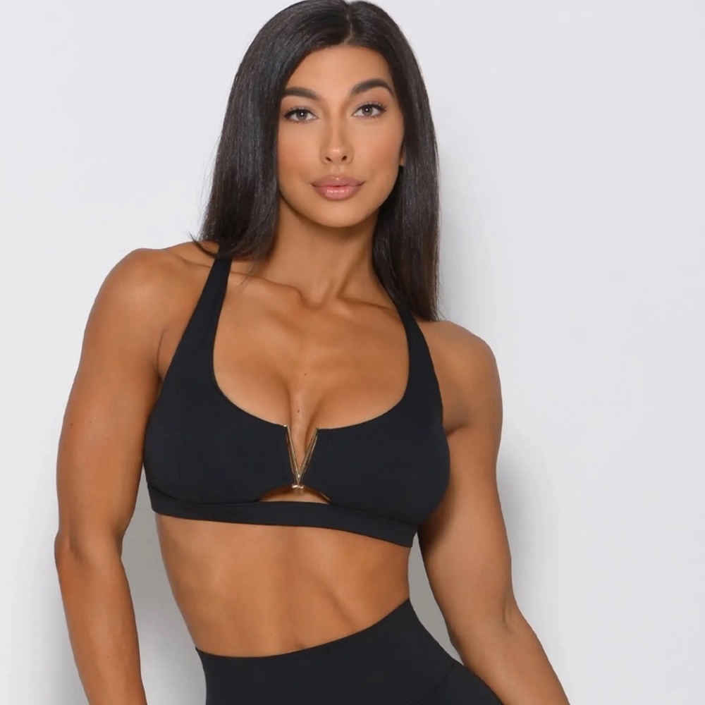 Bombshell Sportswear victory black sports bra